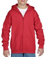 HEAVY BLEND™ YOUTH FULL ZIP Kapucnis felső SWEATSHIRT Red